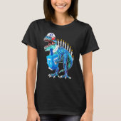 Menorasaurus Rex Dinosaur Rex Hanukkah  For Boys K T-shirt (Voorkant)