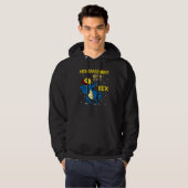 Menorasaurus Rex  Dinosaur Rex Hanukkah Menora Pun Hoodie (Voorkant volledig)