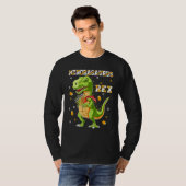 Menorasaurus Rex Dinosaur Rex Hanukkah Menora Pun T-shirt (Voorkant volledig)