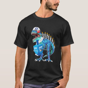 Menorasaurus rex dinosaurus T - rex Chanoeka voor T-shirt
