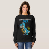 Menorasaurus Rex Jew Dino Trex Toddler Boys Hanukk Trui (Voorkant volledig)