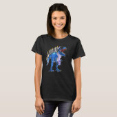 Menorasaurus Rex  Rex Dinosaur Hanukkah T-shirt (Voorkant volledig)