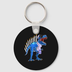 Menorasaurus Rex T-shirt T Rex Dinosaur Hanukkah G Sleutelhanger