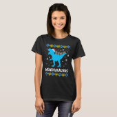 Menorasaurus Rex Ugly Hanukkah Sweater Dinosaur Re T-shirt (Voorkant volledig)