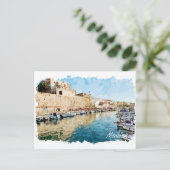 Menorca Baleares Port Ciutadella Reizen Briefkaart (Staand voorkant)