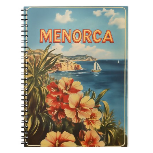 Menorca bloemen  notitieboek (Voorkant)