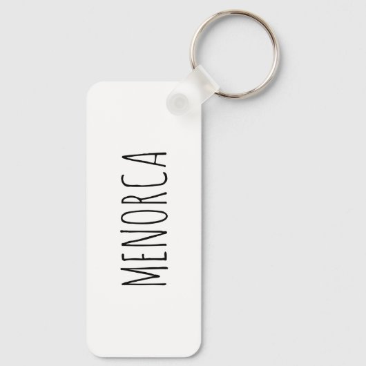 Menorca Eiland Sleutelhanger (Achterkant)