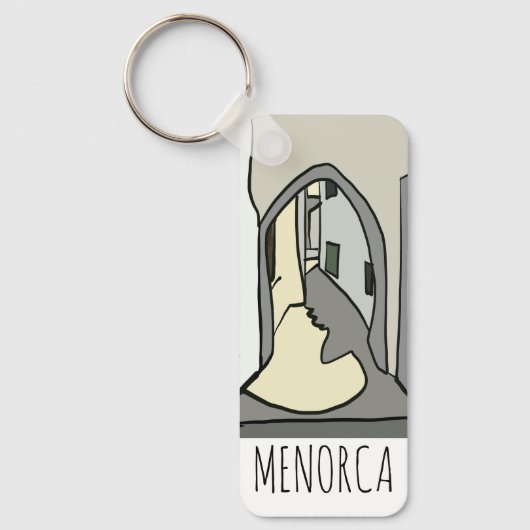 Menorca Eiland Sleutelhanger (Voorkant)