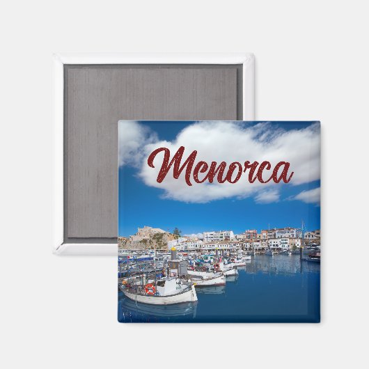  Menorca Haven van Ciutadella - Souvenir Magneet (Voorkant / Achterkant)