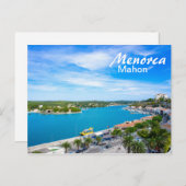Menorca Haven van Mahon Briefkaart (Voorkant / Achterkant)