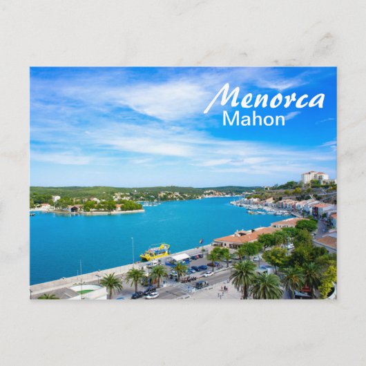 Menorca Haven van Mahon Briefkaart (Voorkant)