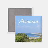 Menorca kust Souvenir Magneet (Voorkant / Achterkant)