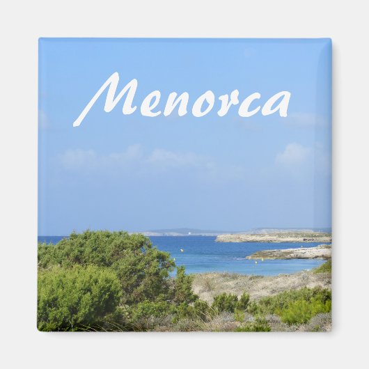 Menorca kust Souvenir Magneet (Voorkant)