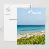 Menorca Santo Tomas Beach Briefkaart (Voorkant / Achterkant)