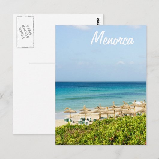 Menorca Santo Tomas Beach Briefkaart (Voorkant / Achterkant)