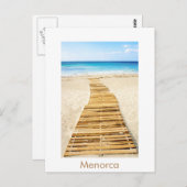 Menorca Santo Tomas Beach Briefkaart (Voorkant / Achterkant)