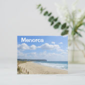 Menorca Son Bou Beach Briefkaart (Staand voorkant)