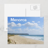 Menorca Son Bou Beach Briefkaart (Voorkant / Achterkant)