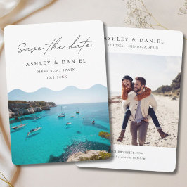 Menorca Spain Wedding Save the Date Kaart