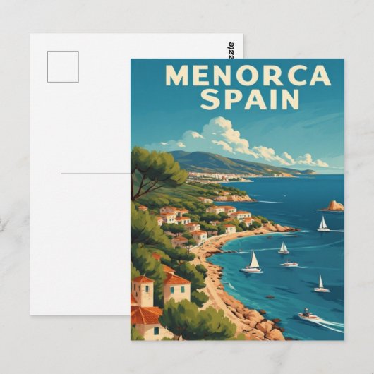 Menorca Spanje Briefkaart (Voorkant / Achterkant)