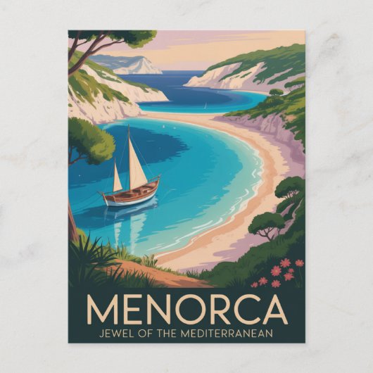 Menorca Spanje Briefkaart (Voorkant)