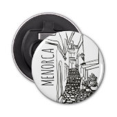 Menorca, Spanje Button Flesopener (Voorkant)