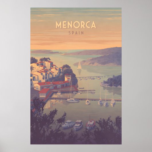 Menorca Spanje Reisposter Poster (Voorkant)