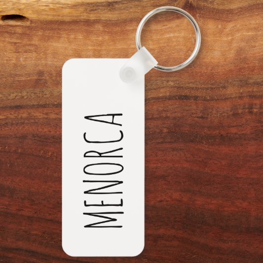 Menorca, Spanje Sleutelhanger (Achterkant)