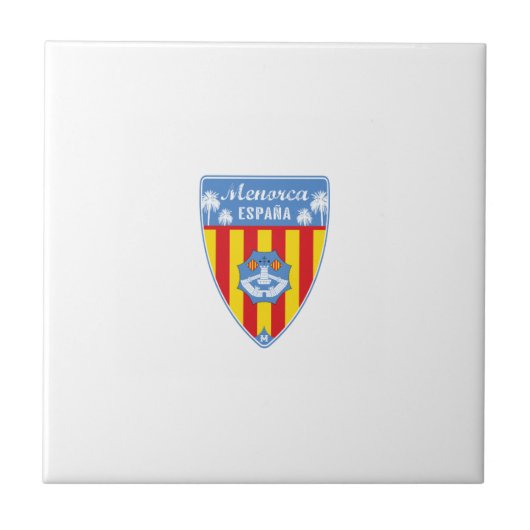 Menorca Spanje Tegeltje (Voorkant)