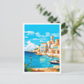 Menorca Spanje vintage reisillustratie Briefkaart (Staand voorkant)