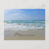 Menorca Strand en Zee Briefkaart (Voorkant)