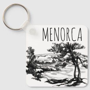Menorca strand sleutelhanger