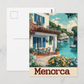 Menorca vintage briefkaart (Voorkant / Achterkant)