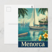 Menorca vintage  briefkaart (Voorkant / Achterkant)