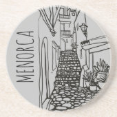 Menorca Zandsteen Onderzetter (Voorkant)