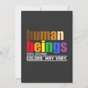Mens 100% organische kleuren kunnen variëren LGBT Feestdagenkaart