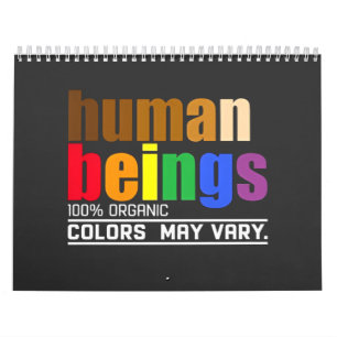 Mens 100% organische kleuren kunnen variëren LGBT Kalender