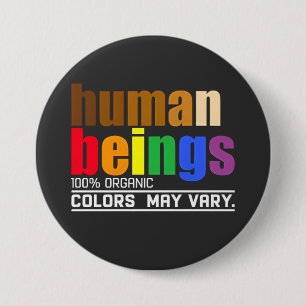 Mens 100% organische kleuren kunnen variëren LGBT Ronde Button 7,6 Cm