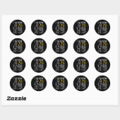 Mens 20th Birthday For Him I'm Now 20 Years Old Ronde Sticker (Vel)