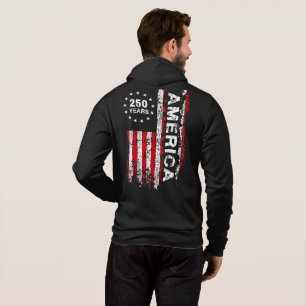 Mens 250 Jaar Amerika  Hoodie