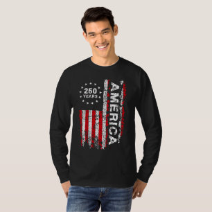 Mens 250 Jaar Amerika T-shirt