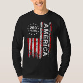 Mens 250 Jaar Amerika T-shirt (Voorkant)