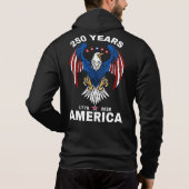 Mens 250th verjaardag Amerika Hoodie (Achterkant)