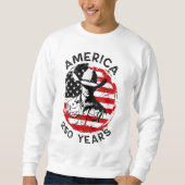 Mens 250th verjaardag Amerika Trui (Voorkant)