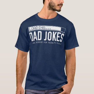 Mens 2 Sided Dad Jokes (list On Back) Funny Father T-shirt