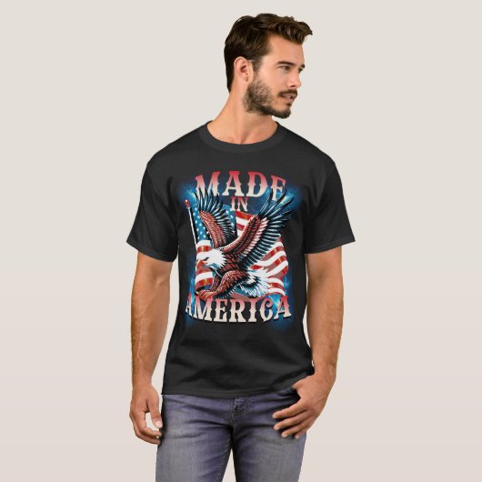 Mens 4 juli t-shirt (Voorkant volledig)