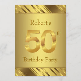 Mens 50e verjaardagsfeestje kaart