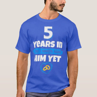Mens 5 jaar Jubileum huwelijkscadeauidee voor vrou T-shirt