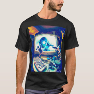 Mens Abstract Tee - Sentient AI 1 T-shirt