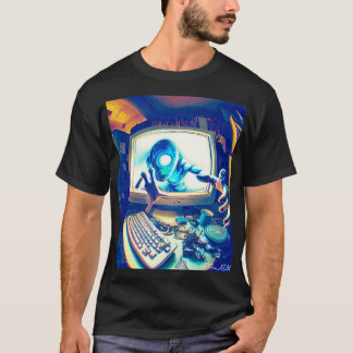 Mens Abstract Tee - Sentient AI 1 T-shirt
